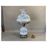 Vintage Lusterware Hurricane Lamp