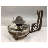 Antique Wall Oil Lamp