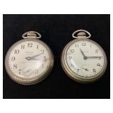 Two Vintage Westclox Pocket Watches