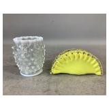 Opalescent and Silver Crest Glassware