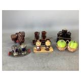 Salt and Pepper Shakers and Stands