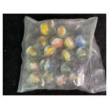 Cats Eye Marbles in Bag