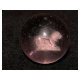 Sulphide Lamb Laying Down Glass Marble