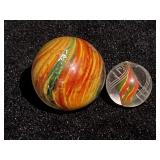 Onionskin with Mica & Divided Core German Swirl