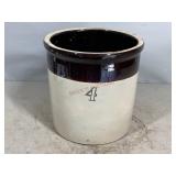 Two Tone Number 4 Stoneware Crock