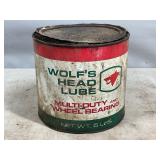 Wolf's Head 5 Pound Wheel Bearing Can