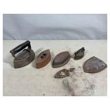 Vintage Sad Irons and Trivets