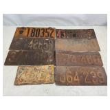 Vintage Metal License Plates