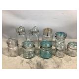 Assorted Swing Top Glass Jars