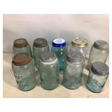 Vintage Strong Shoulder Glass Jars and More