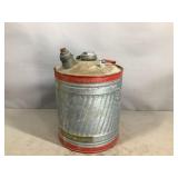 Five Gallon Galvanized Gas Can