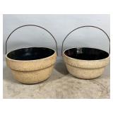 Stoneware Bowls with Handles