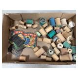 Vintage Spools and Sewing Needles