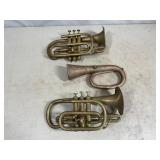Brass Cornet, Trumpets, and Bugle