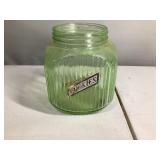 Uranium Glass Cookie Jar