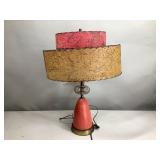 MCM Atomic Lamp with Fiberglass Shade