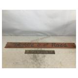 Middle of the Road & President Signs