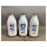 Clover Crest Dairy Filled Milk Bottles