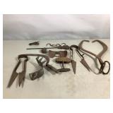 Antique Metal Farm Tools, Scale, Sheers and More