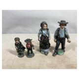 Cast Iron Amish Figurines