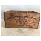 American Cyanamid & Chemical Corp Crate