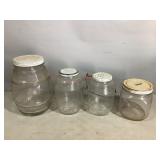 Assorted Glass Jars