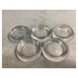 Clear Glass Casters