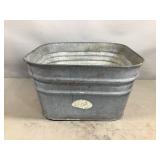 Square Galvanized Wash Tubs