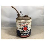 Havoline 5 Gallon Motor Oil Can