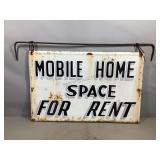 Double Sided Mobile Home Space For Rent Sign