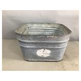 Galvanized Square Wash Tub