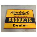 Rawleigh's Double Sided Metal Flange Sign