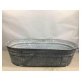 Large Oval Galvanized Tub
