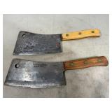 Two Butcher Cleavers
