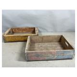 Pepsi and Coca Cola Wooden Crates