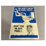 Pool Master Single Sided Sign
