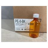 110 8oz Amber PET Ovals with CR Closures