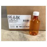 78 6 oz Amber Plastic Bottles