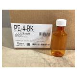 210 4oz Amber PET Ovals with CR Closures
