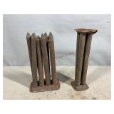 Vintage Metal Candlestick Molds