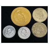 Golf and Baseball Tokens
