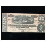 Confederate States of America $10 Note