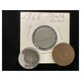 Shield Nickel, 2 Cent and More