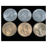 Susan B. Anthony & Sacagawea One Dollar Coins