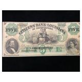 Citizen's Bank of Louisiana at Shreveport $5 Note