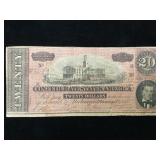1864 The Confederate States of America $20 Note