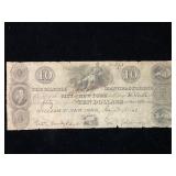 1840 Marble Manufacturing Co. NY $10 Note