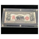 Large Size $10 Lewis & Clark/Bison U.S. Note