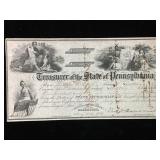 1863 Harrisburg PA School Appropriation Warrant