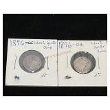1876-CC Seated Liberty Dimes